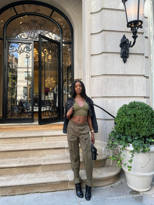 Sharon olive jogger pants