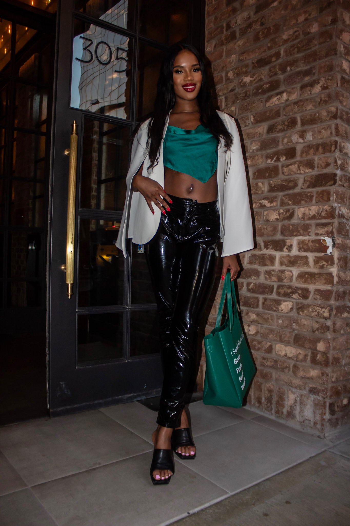 Fluent Italian Emerald tote bag