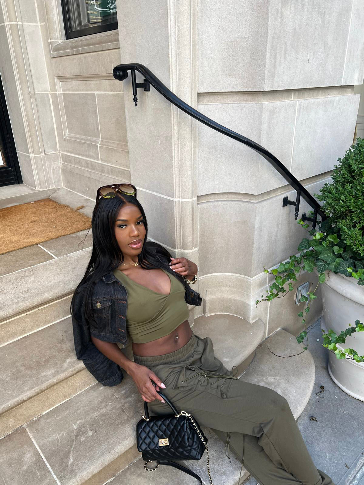 Sharon olive jogger pants