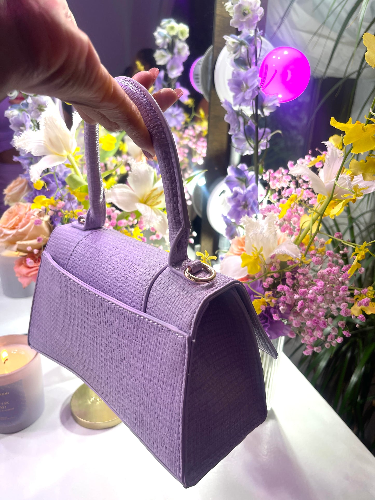 Selina lilac crossbody bag