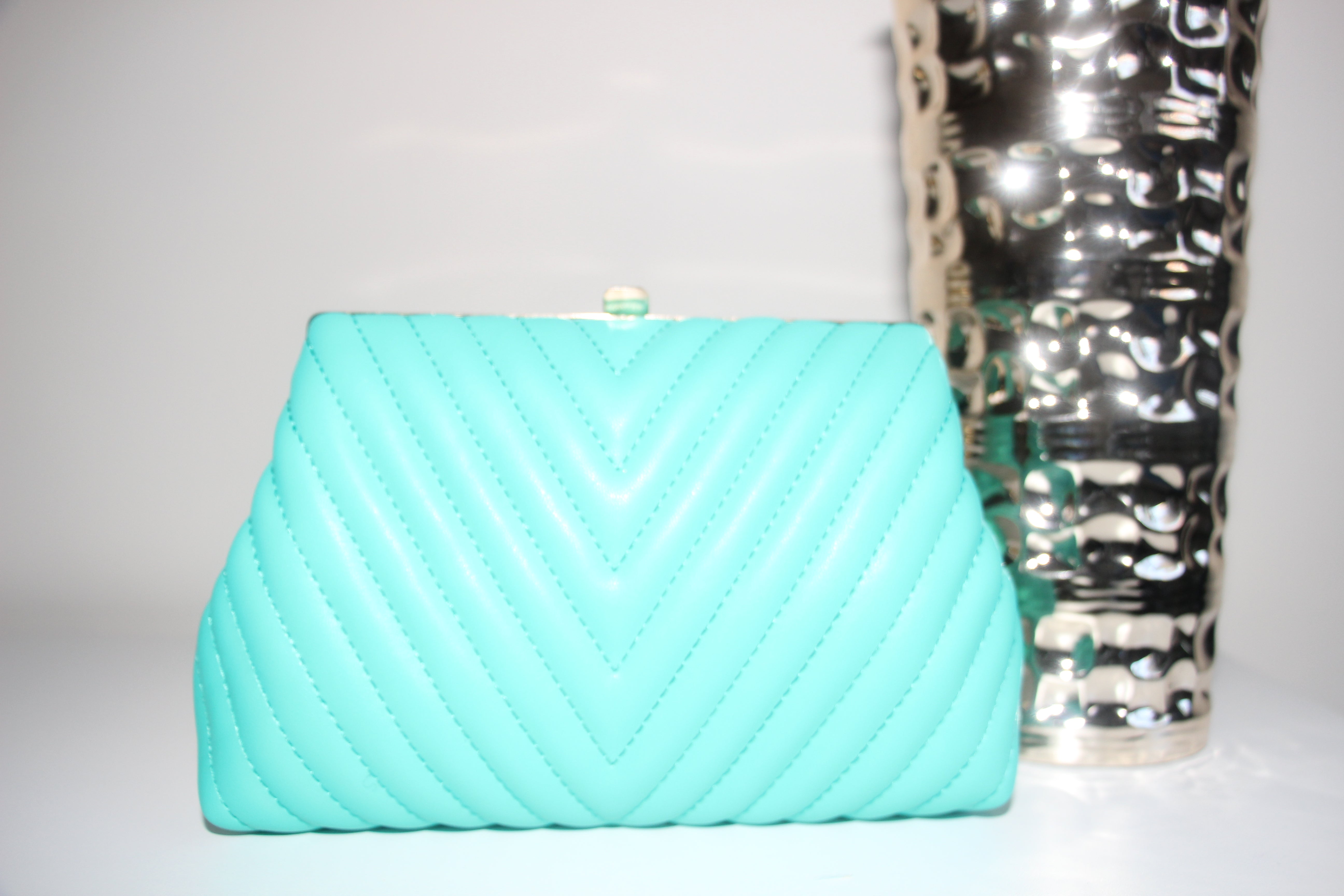 Tiffany blue clutch on sale bag