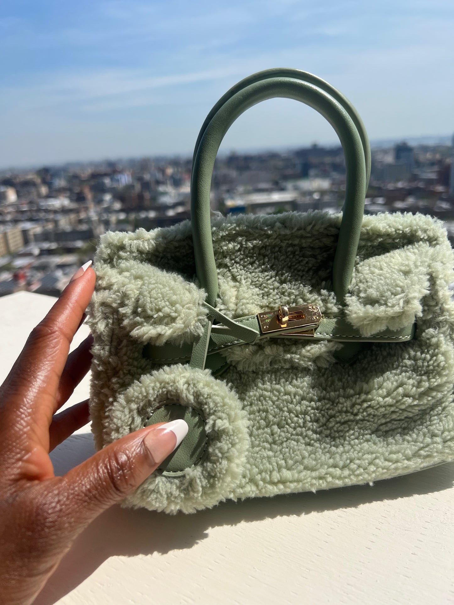 Aaliyah mini green bag