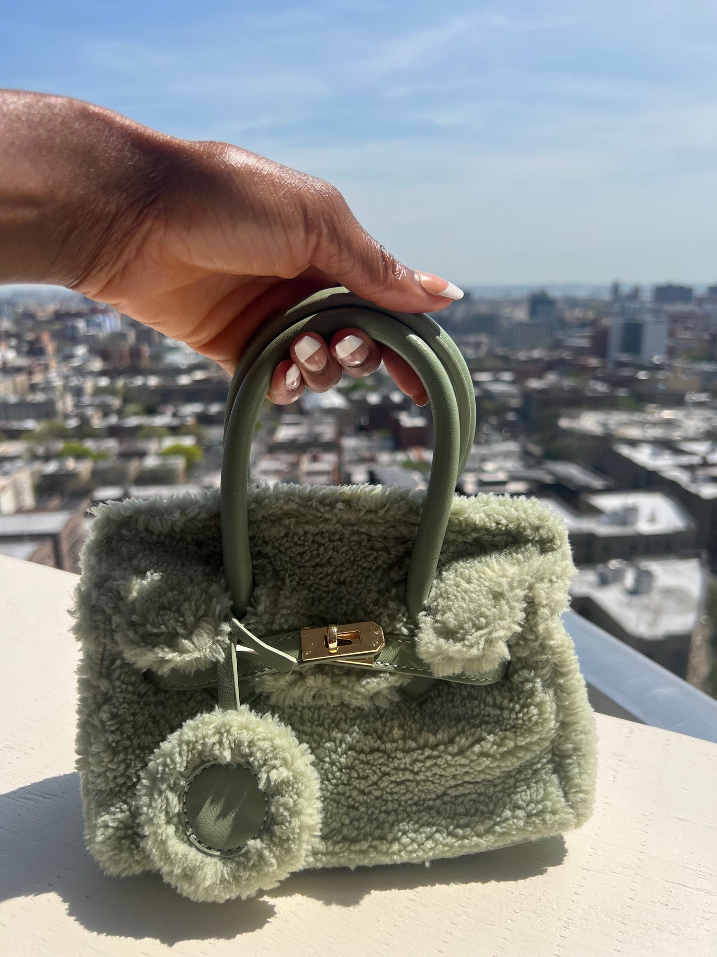 Aaliyah mini green bag