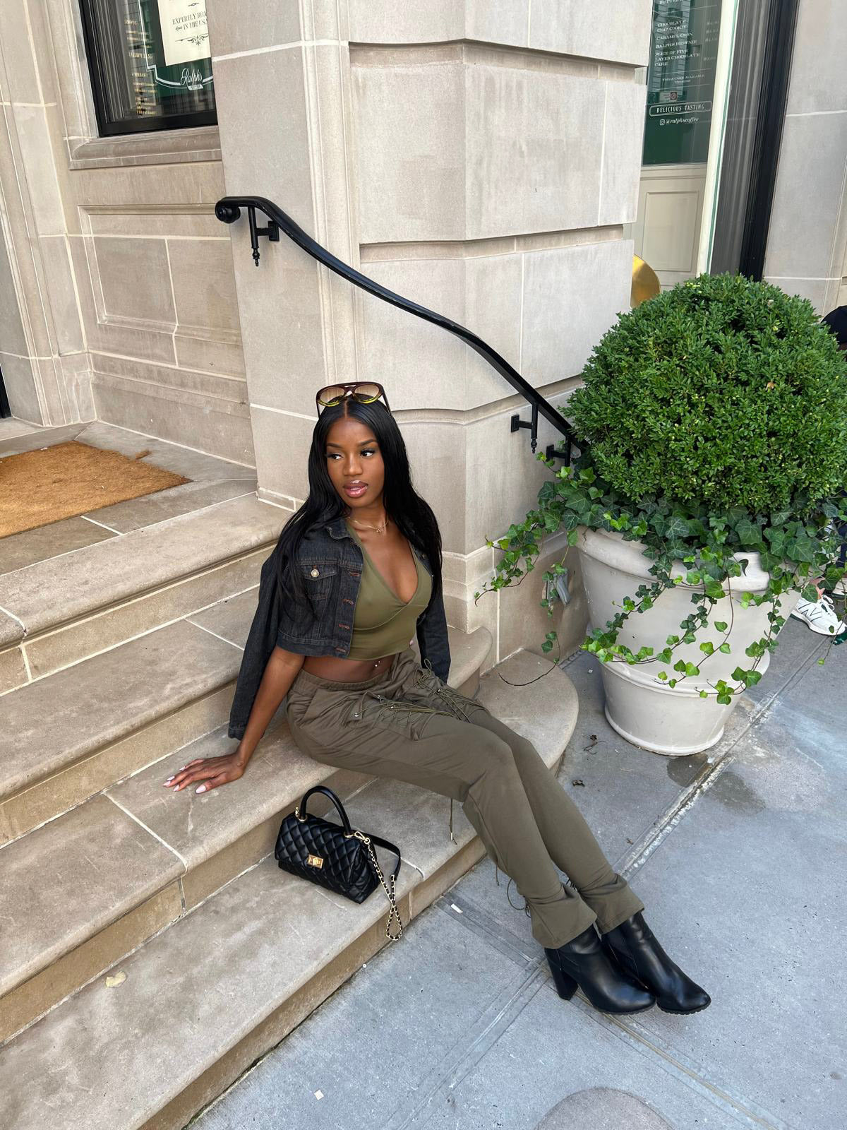 Sharon olive jogger pants