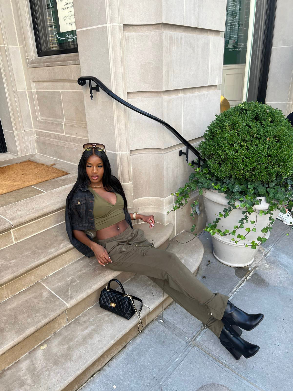 Sharon olive jogger pants