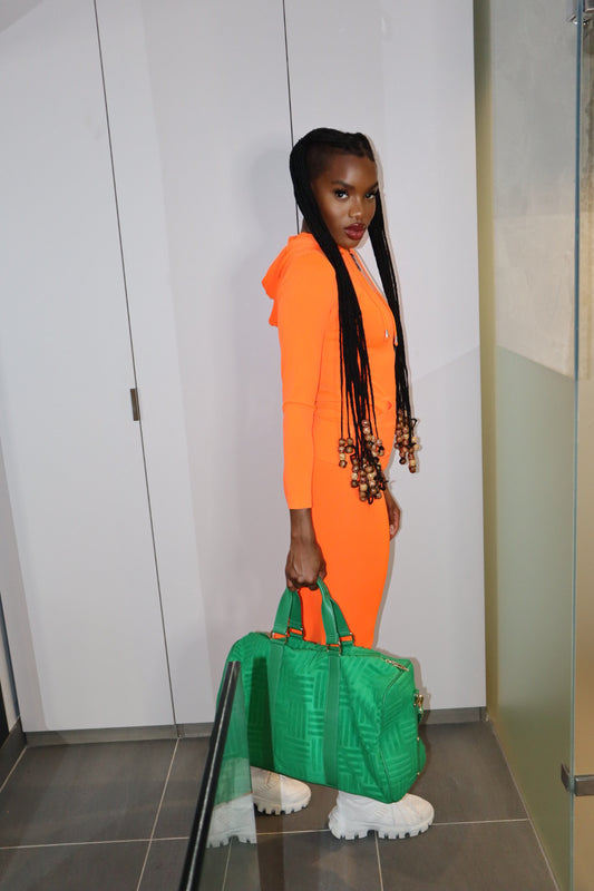 Miriam orange tracksuit