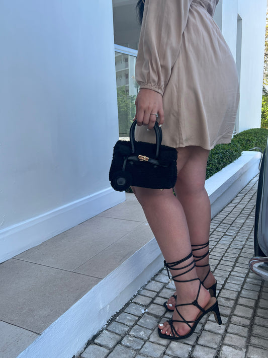Aaliyah mini black bag
